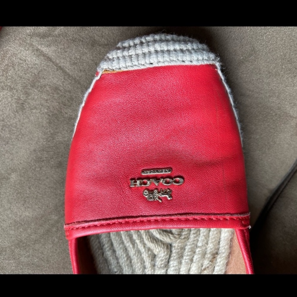Coach Genuine Leather Rhodelle Espadrille Flat Loafers
Slip-On Shoes Size US 6 - Picture 2 of 10